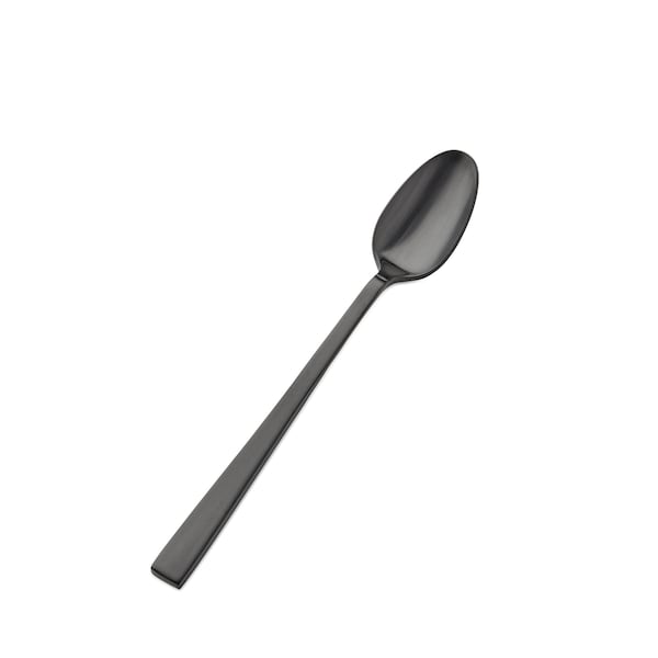 Bon Chef Roman, Ice Teaspoon, Matte Finish, 18/10, 7.25" - Black Matte , set of 12 S3702BM - main